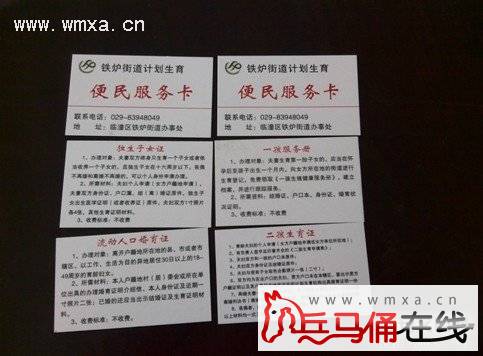 铁炉街办推出暖人心计生便民服务卡