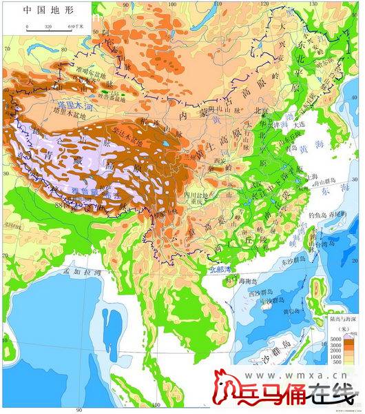 新高清竖版中国地图使用 竖版中国地图全图