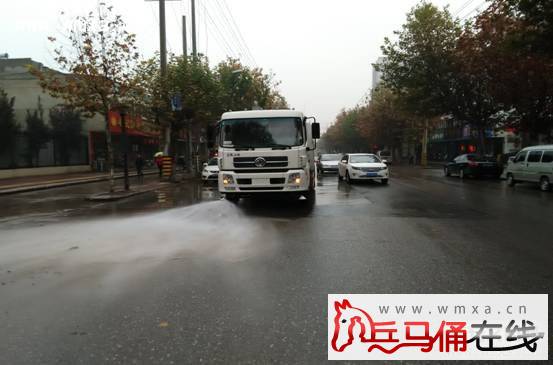 县市容园林局巧借有利时机 及时开展雨后大冲