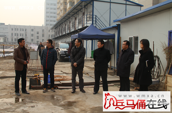 新城区吴繁副区长检查悦荟广场项目工地开工准