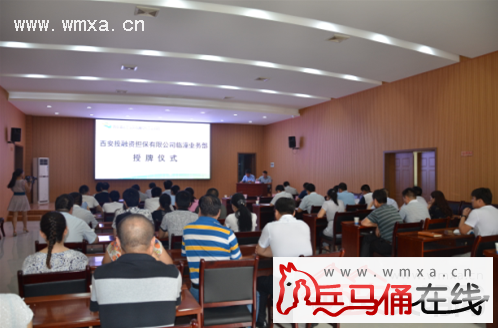 临潼区首家投融资担保有限公司业务部正式运营